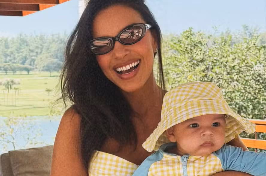 Mariana Rios celebra 4 meses do filho Palo