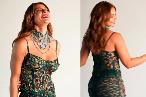 Paolla Oliveira surge com vestido ousado e viraliza